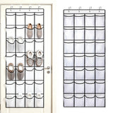 28 Pockets Over Door Hanging Organizer Storage Bag with 4 Hooks White