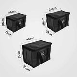 2Pcs Insulated Food Delivery Bags Thermal Takeaway Pizza Transport Bags