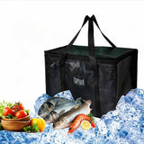 2Pcs Insulated Food Delivery Bags Thermal Takeaway Pizza Transport Bags