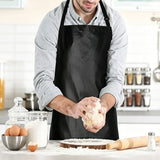 2Pcs PU Leather Apron Water Resistant Kitchen Apron with Adjustable Straps for Cooking BBQ Baking Gardening Crafting
