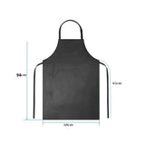 2Pcs PU Leather Apron Water Resistant Kitchen Apron with Adjustable Straps for Cooking BBQ Baking Gardening Crafting
