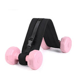 Hip Strength Training Belt for Dumbbells Adjustable Weight Lifting Belt for Glute Bridge Training with Dual Locking Strap Black