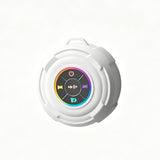 Portable Bluetooth Speaker with Suction Cup Splash Resistant Wireless Speaker with Hanging Hole for Shower Outdoors White