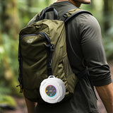 Portable Bluetooth Speaker with Suction Cup Splash Resistant Wireless Speaker with Hanging Hole for Shower Outdoors White