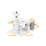 2Pcs No Drill Clamp Mounts for Cameras Solar Panels Railings Gutters White