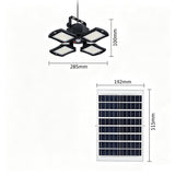 Foldable Four-Leaf Solar LED Pendant Light with Motion Sensor Remote Control Single Light Style