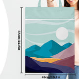 2Pcs Large Zipper Polyester Travel Laundry Bags with Handles 46x58cm White Moon