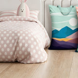 2Pcs Large Zipper Polyester Travel Laundry Bags with Handles 46x58cm White Moon
