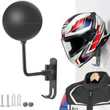 180-Degree Rotatable Wall Mounted Helmet Display Hook