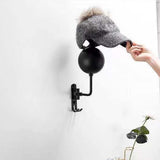 2Pcs 180-Degree Rotatable Wall Mounted Helmet Display Hooks