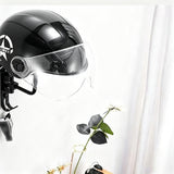 2Pcs 180-Degree Rotatable Wall Mounted Helmet Display Hooks