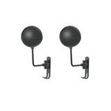 2Pcs 180-Degree Rotatable Wall Mounted Helmet Display Hooks