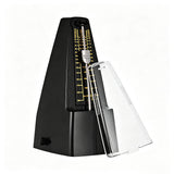 Universal Mechanical Metronome with Raised Scale Markings with Clear Dust Cover for Piano Guitar Violin Music Practice Black