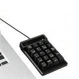 Compact Wired Numeric Keypad Portable Number Keyboard Compatible with Windows Laptop PC Tablet