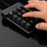 Compact Wired Numeric Keypad Portable Number Keyboard Compatible with Windows Laptop PC Tablet