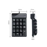 Compact Wired Numeric Keypad Portable Number Keyboard Compatible with Windows Laptop PC Tablet