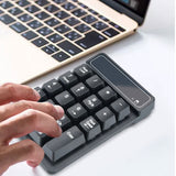 Compact Bluetooth Numeric Keypad Portable Number Keyboard Compatible with Windows Laptop PC Tablet
