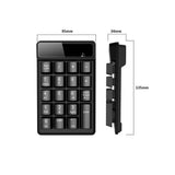 Compact 2.4G Wireless Numeric Keypad Portable Number Keyboard Compatible with Windows Laptop PC Tablet