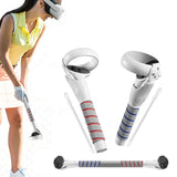 Pair of Replacement Quick-Lock VR Controller Grips Compatible with Meta Quest 2/Quest 3/Quest 3S White