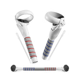 Pair of Replacement Quick-Lock VR Controller Grips Compatible with Meta Quest 2/Quest 3/Quest 3S White