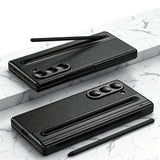 Foldable Phone Case with Replacement Stylus for Samsung Galaxy Z Fold8/Z Fold6/Z Fold5 Black