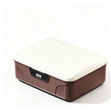 Lock Document Storage Box with Adjustable Divider Brown