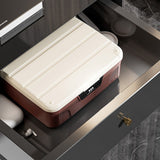 Lock Document Storage Box with Adjustable Divider Brown