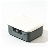 Lock Document Storage Box with Adjustable Divider Grey