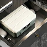Lock Document Storage Box with Adjustable Divider Grey