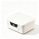 Lock Document Storage Box with Adjustable Divider White