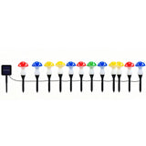Solar Multicolor Mushroom Garden Lights with 8 Lighting Modes Outdoor Stake Lights for Lawn Pathway Yard Decoration