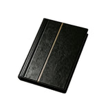 3-Row Stamp Album with Clear Pocket Pages Compact Stamp Collection Book Black