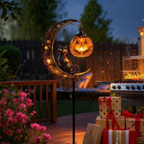 Solar Garden Stake Light Metal Halloween Path Light for Lawn Yard Patio Decoration