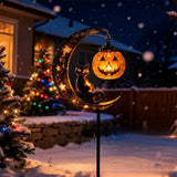 Solar Garden Stake Light Metal Halloween Path Light for Lawn Yard Patio Decoration