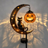 Solar Garden Stake Light Metal Halloween Path Light for Lawn Yard Patio Decoration