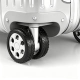 16Pcs Rubber Suitcase Wheel Cover Anti Wear Replacement Luggage Wheel Covers Protectors Black