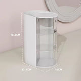 2PCS Rotating 3-Tier Makeup Brush Holder Hair Ties Organizer White