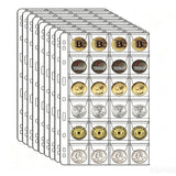 10 Pcs Clear Loose Collection Pages Stamp Storage Sleeves