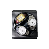 USB Power Automatic Watch Winder 2 Modes Display Case with Watch Pillow for Triple Watches