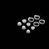 Replacement Silicone Ear Tips and Ear Wings Set Compatible with Samsung Galaxy Buds FE White