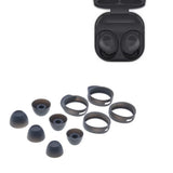 Replacement Silicone Ear Tips and Ear Wings Set Compatible with Samsung Galaxy Buds FE Black