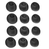 6 Pairs of Silicone Replacement Ear Tips for JBL Tune Buds, S/M/L Soft Earbuds Covers Black