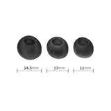 6 Pairs of Silicone Replacement Ear Tips for JBL Tune Buds, S/M/L Soft Earbuds Covers Black