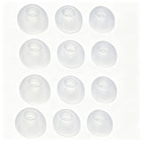 6 Pairs of Silicone Replacement Ear Tips for JBL Tune Buds, S/M/L Soft Earbuds Covers Transparent White