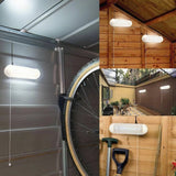 Dual Head Pull Cord Solar Shed Light Outdoor Night Light for Shed Garage Barn Tent