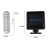 Dual Head Pull Cord Solar Shed Light Outdoor Night Light for Shed Garage Barn Tent