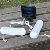 Dual Head Pull Cord Solar Shed Light Outdoor Night Light for Shed Garage Barn Tent