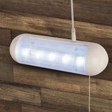 Dual Head Pull Cord Solar Shed Light Outdoor Night Light for Shed Garage Barn Tent