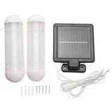Dual Head Pull Cord Solar Shed Light Outdoor Night Light for Shed Garage Barn Tent