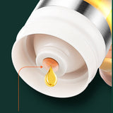 Glass Honey Dispenser Bottle with Press Lid Leak Resistant Syrup Dispenser for Honey Oil Sauce Yellow